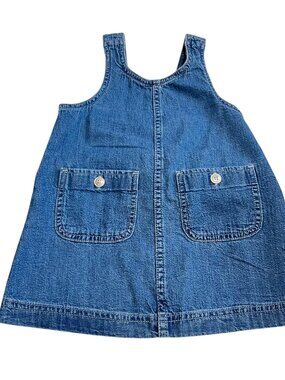 Gap Baby denim dress overalls style sleeveless 2 year old